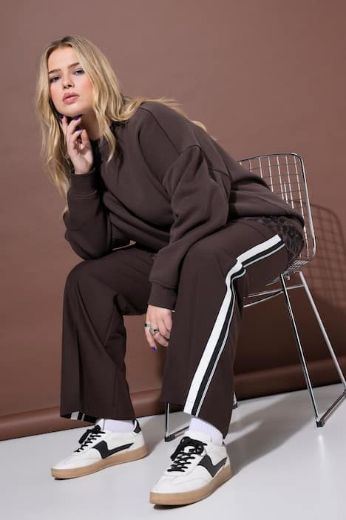 Plus size veliki brojevi Hlače elastičnog struka širokih nogavica za punije