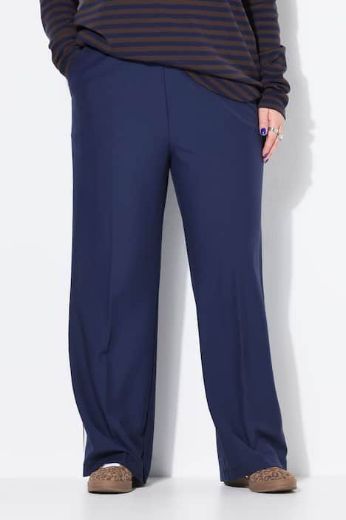 Plus size veliki brojevi Hlače elastičnog struka širokih nogavica za punije