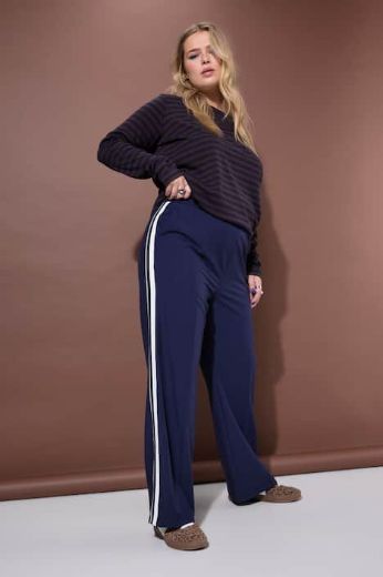 Plus size veliki brojevi Hlače elastičnog struka širokih nogavica za punije