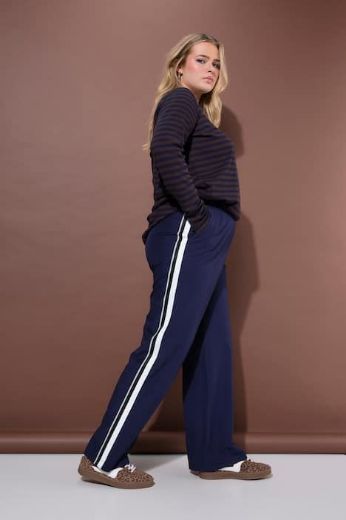 Plus size veliki brojevi Hlače elastičnog struka širokih nogavica za punije