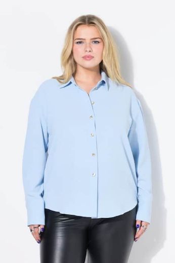 Plus size veliki brojevi Košulja dugih rukava šireg kroja za punije