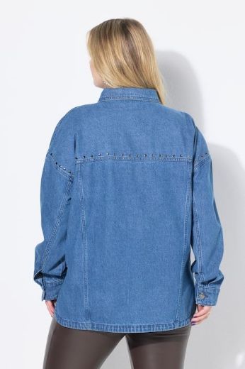 Plus size veliki brojevi Košulja traper izlgeda za punije