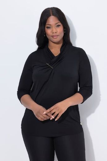 Plus size veliki brojevi Majica elegantna  3/4 rukavi za punije