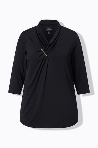 Plus size veliki brojevi Majica elegantna  3/4 rukavi za punije