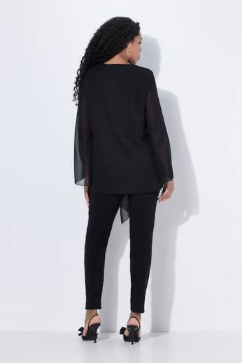 Plus size veliki brojevi Majica elegantna  s ukrasnim detaljima na ovratniku za punije