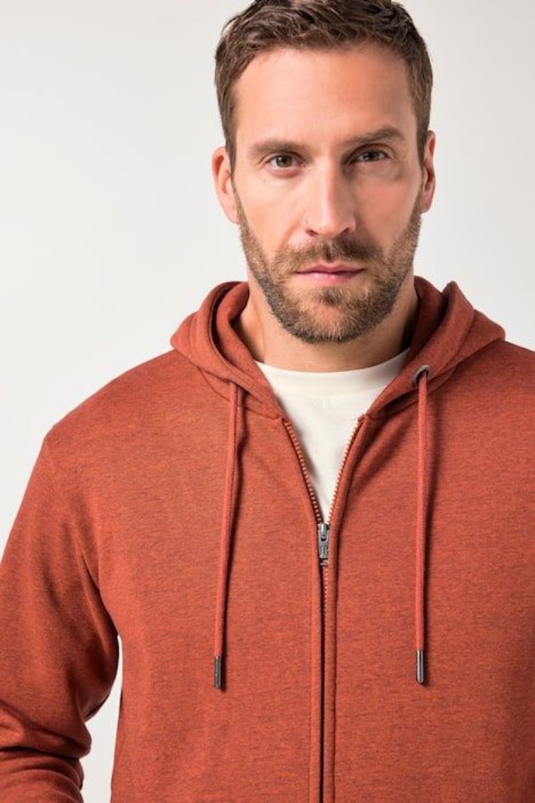 Plus size veliki brojevi Majica dugih rukava s patentim zatvaračem i kapuljačom za punije