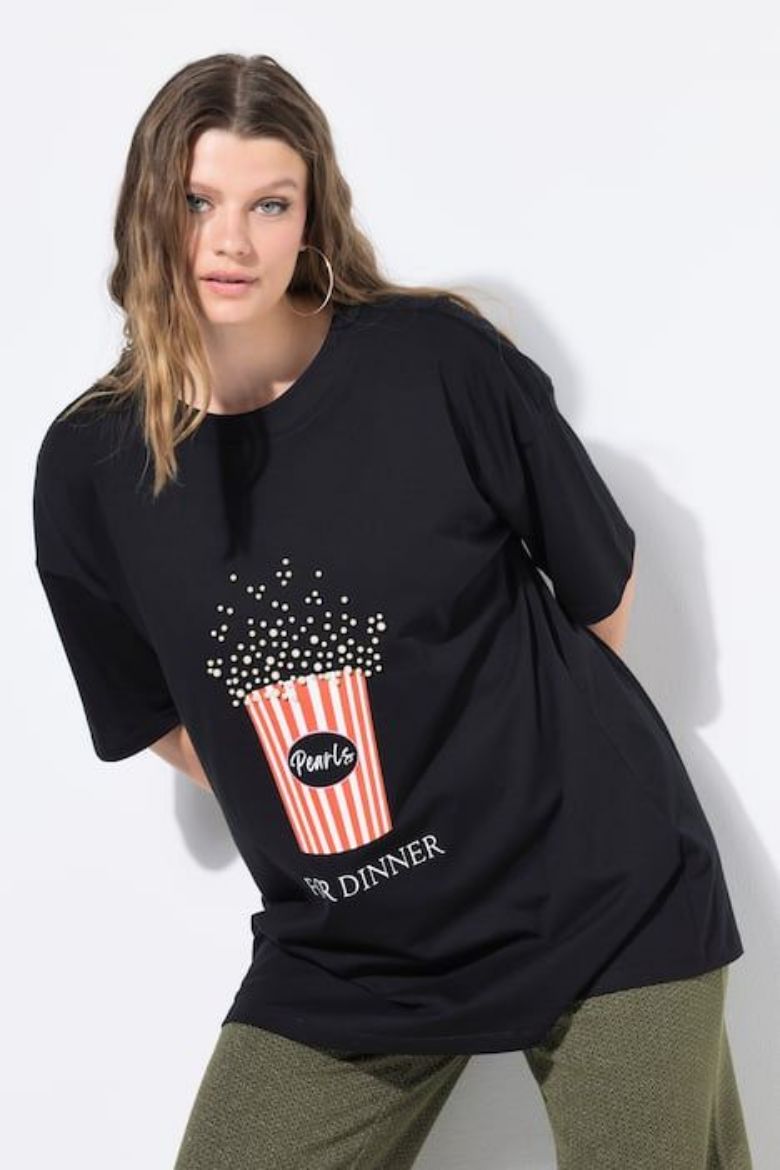 Plus size veliki brojevi Majica kratkih rukava šireg kroja za punije