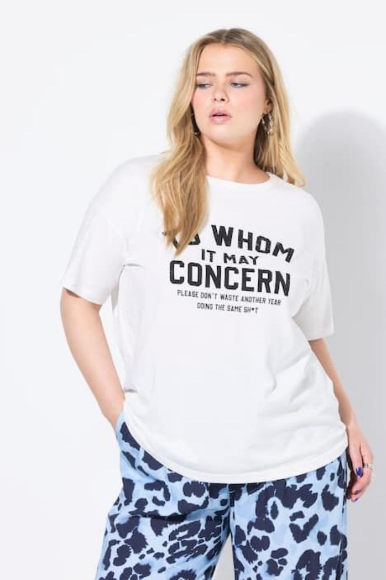 Plus size veliki brojevi Majica kratkih rukava šireg kroja za punije