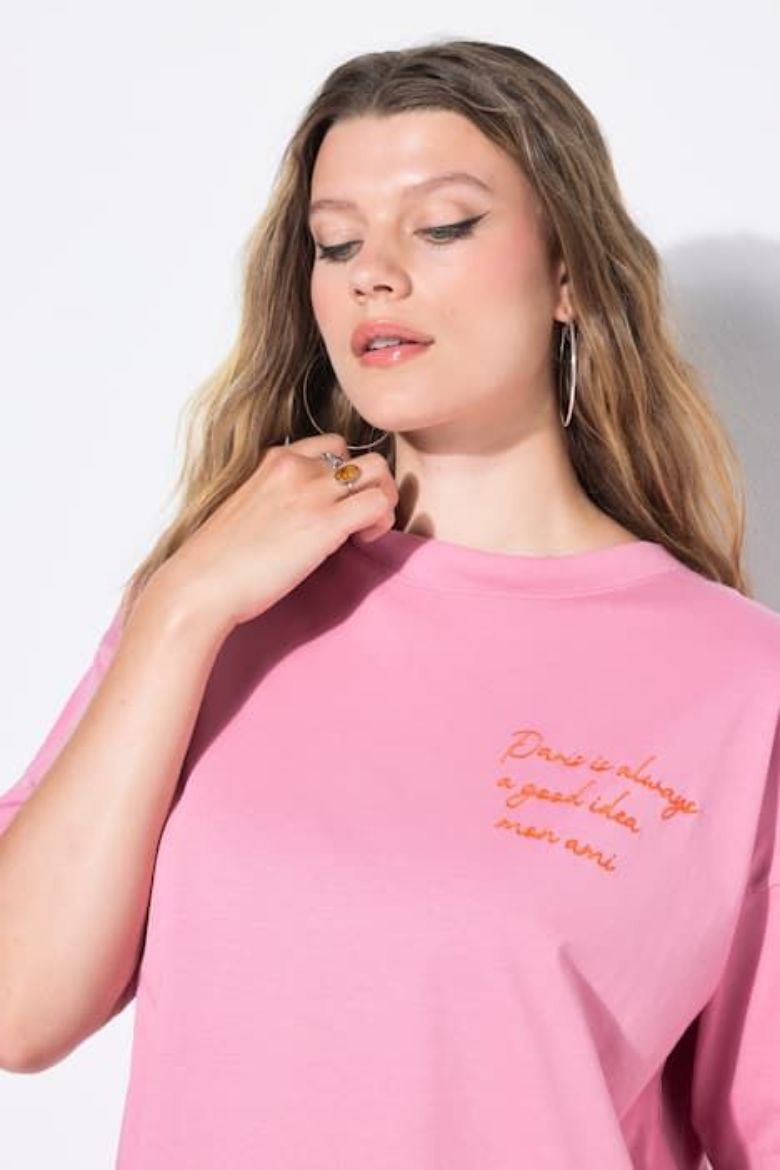 Plus size veliki brojevi Majica kratkih rukava šireg kroja za punije