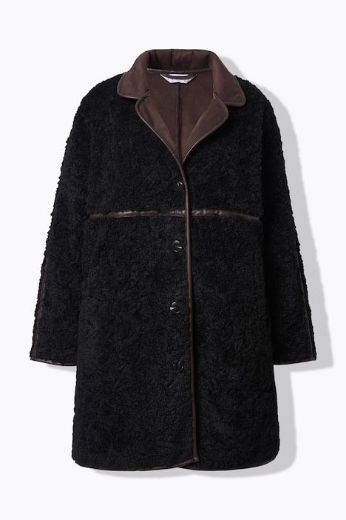 Plus size veliki brojevi Kaput A kroja od umjetnog krzna za punije