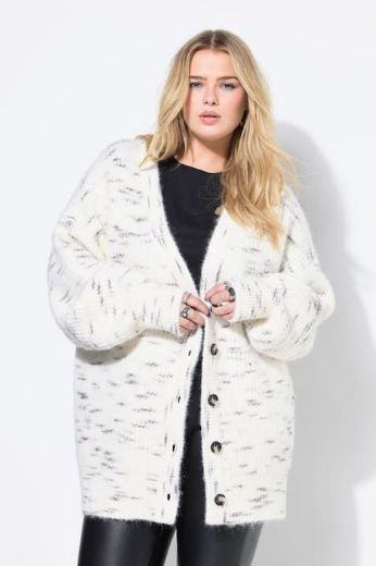 Plus size veliki brojevi Kardigan vuneni na kopčanje za punije