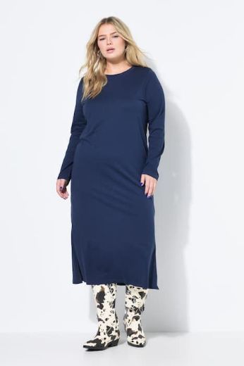 Plus size veliki brojevi Haljina dugih rukava za punije