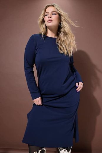Plus size veliki brojevi Haljina dugih rukava za punije