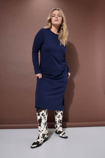 Plus size veliki brojevi Haljina dugih rukava za punije
