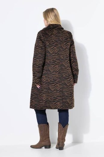 Plus size veliki brojevi Kaput šireg kroja od umjetnog krzna za punije