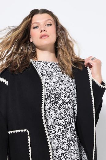 Plus size veliki brojevi Jakna lagana u izgledu vune za punije