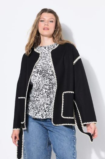 Plus size veliki brojevi Jakna lagana u izgledu vune za punije