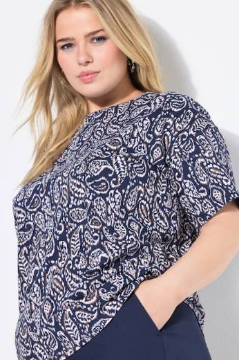 Plus size veliki brojevi Majica kratkih rukava šireg kroja za punije