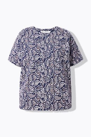 Plus size veliki brojevi Majica kratkih rukava šireg kroja za punije