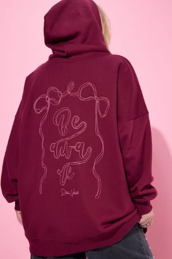 Plus size veliki brojevi Majica dugih rukava s kapuljačom šireg kroja za punije