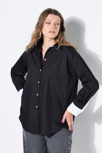 Plus size veliki brojevi Košulja dugih rukava šireg kroja za punije
