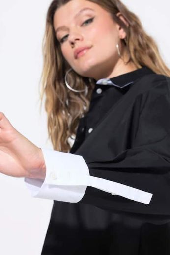 Plus size veliki brojevi Košulja dugih rukava šireg kroja za punije