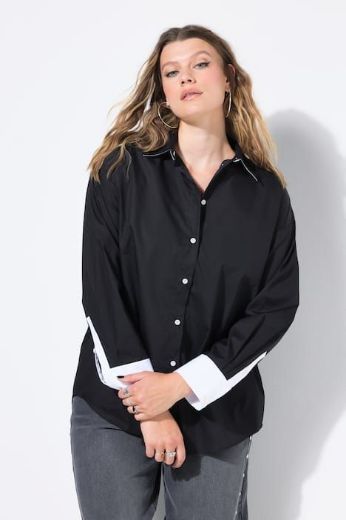 Plus size veliki brojevi Košulja dugih rukava šireg kroja za punije