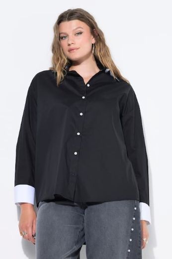 Plus size veliki brojevi Košulja dugih rukava šireg kroja za punije
