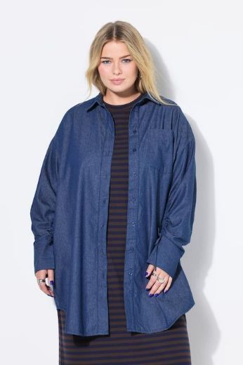 Plus size veliki brojevi Košulja dugih rukava šireg kroja za punije