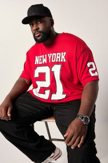 Plus size veliki brojevi Majica kratkih rukava s motivom brojki i slova za punije