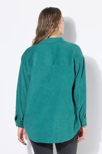 Plus size veliki brojevi Košulja od samta dugih rukava šireg kroja za punije