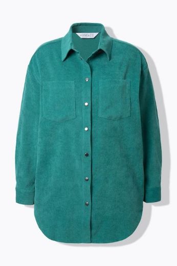 Plus size veliki brojevi Košulja od samta dugih rukava šireg kroja za punije