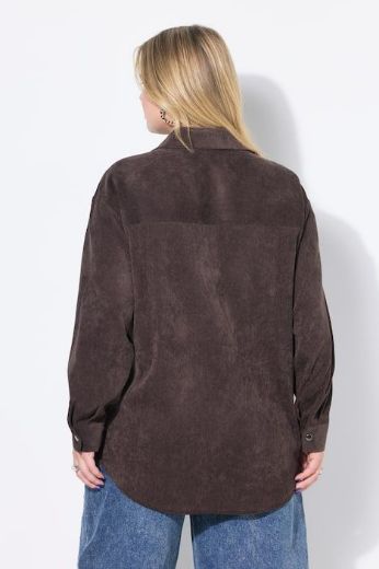 Plus size veliki brojevi Košulja od samta dugih rukava šireg kroja za punije