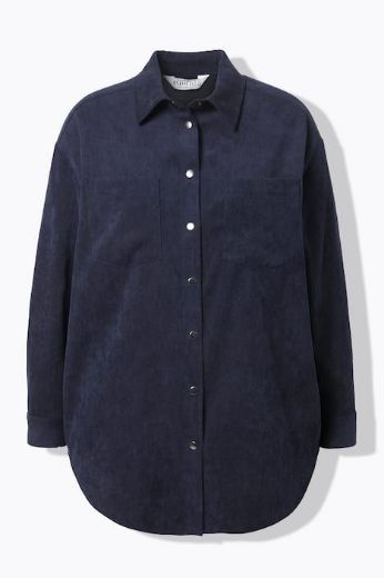 Plus size veliki brojevi Košulja od samta dugih rukava šireg kroja za punije