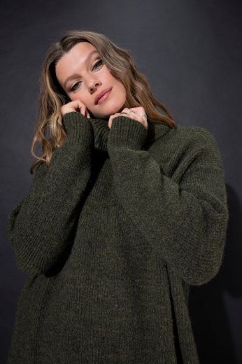 Plus size veliki brojevi Haljina pletena širi model za punije