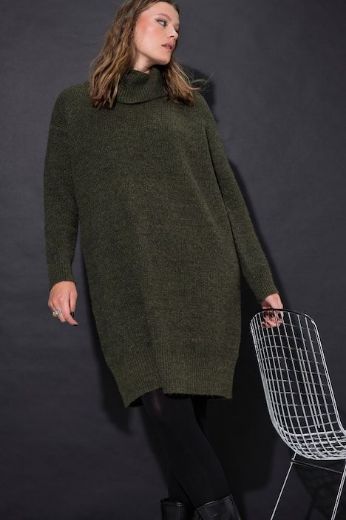 Plus size veliki brojevi Haljina pletena širi model za punije