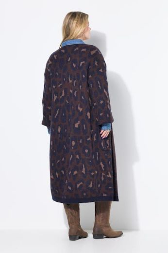 Plus size veliki brojevi Kardigan pleteni duži kroj za punije