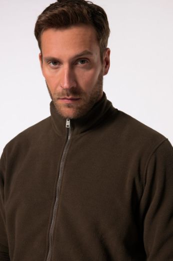 Plus size veliki brojevi Jakna od flisa povišenog ovratnika za punije