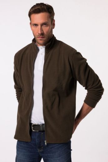 Plus size veliki brojevi Jakna od flisa povišenog ovratnika za punije