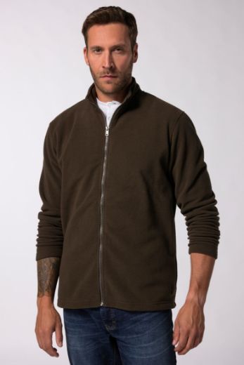 Plus size veliki brojevi Jakna od flisa povišenog ovratnika za punije