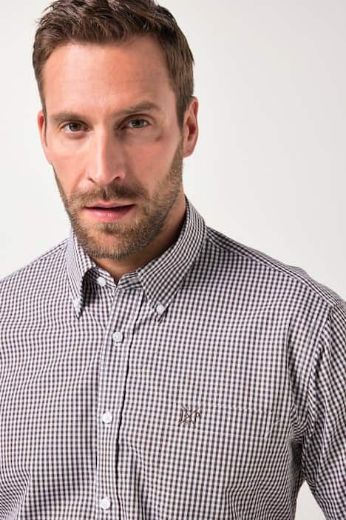 Plus size veliki brojevi Košulja karirana dugih rukava za punije