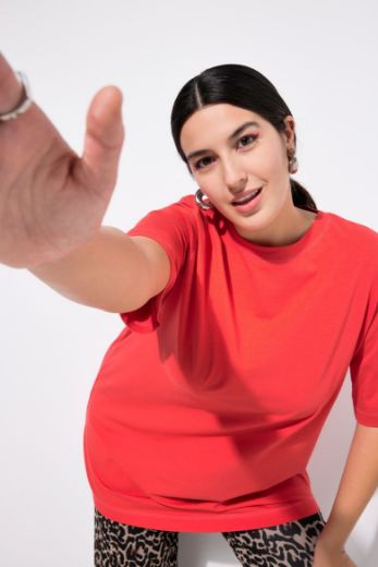 Plus size veliki brojevi Majica dugi model kratkih rukava za punije