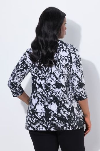 Plus size veliki brojevi Majica 3/4 rukava A kroja za punije