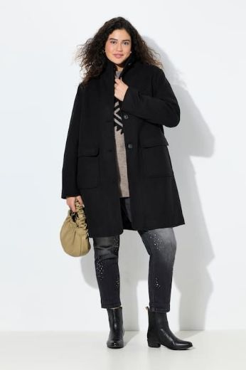 Plus size veliki brojevi Kaput vuneni za punije