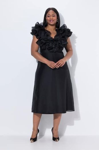 Plus size veliki brojevi Haljina elegantna bez rukava A kroja za punije