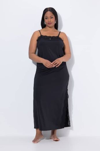 Plus size veliki brojevi Majica i suknja s dodatkom čipke za spavanje za punije