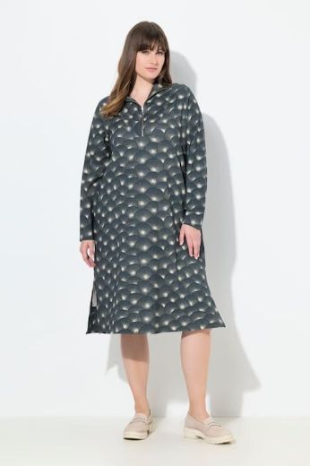 Plus size veliki brojevi Haljina dugih rukava A kroja za punije