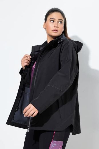 Plus size veliki brojevi Jakna vodootporna s kapuljačom za punije