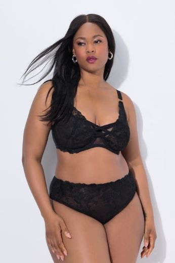 Plus size veliki brojevi Gaćice maxi s dodatkom ukrasne čipke za punije