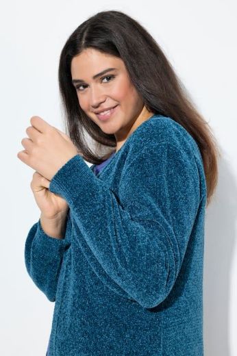 Plus size veliki brojevi Kardigan dugih rukava dužeg kroja za punije